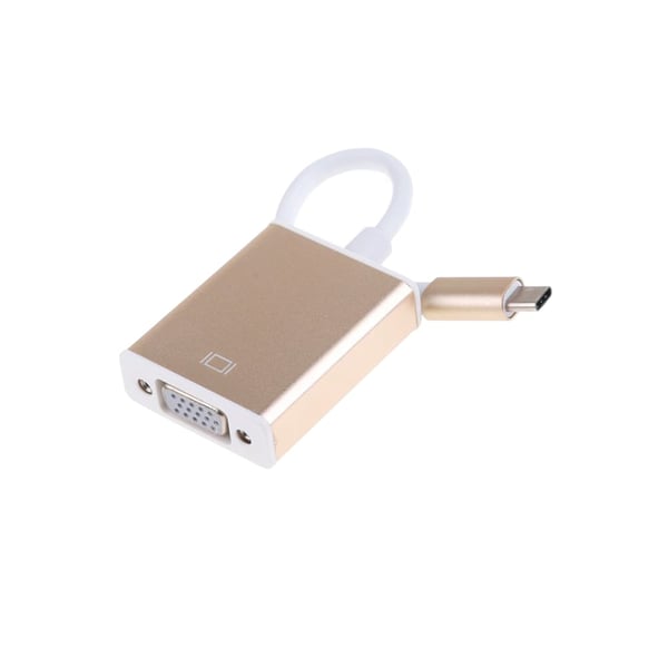 USB 3.1 Type C Adapter til VGA (Full HD) - Guld