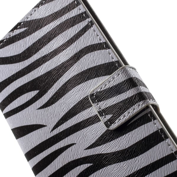 Sony Xperia Z5 Lompakkokotelo Zebra Stripes