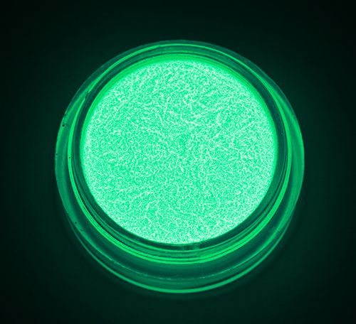 Glitterpulver som lyser i mørket / Glow in the dark