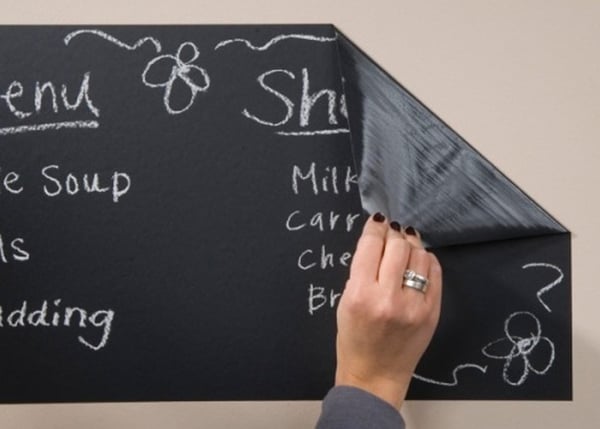 Selvklæbende udklipsholder Blackboard 200x45cm