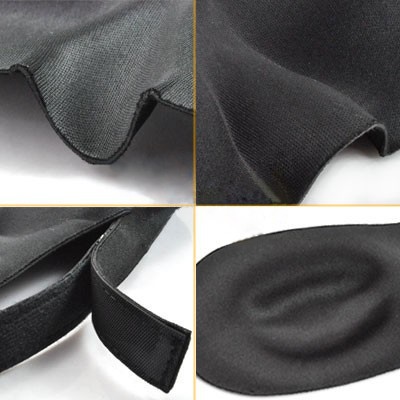 Sovemaske 3D skum luksus behagelig svart