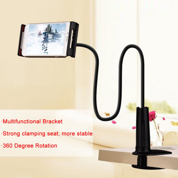 Universal Lazy Bracket til iPad Mobiltelefon Tablet Computer - Sort