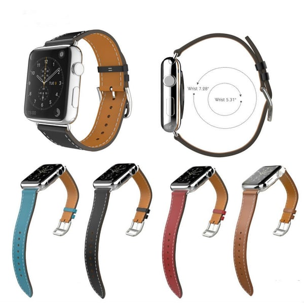 Ægte læder armbånd til Apple Watch 38mm