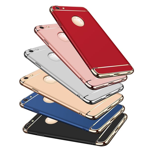 Design skal 3 i 1 guldkant till iPhone 6/6S PLUS