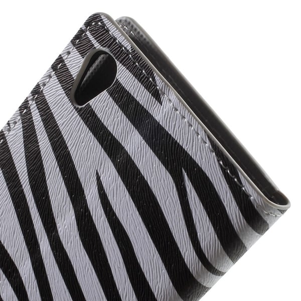 Sony Xperia Z5 Lompakkokotelo Zebra Stripes