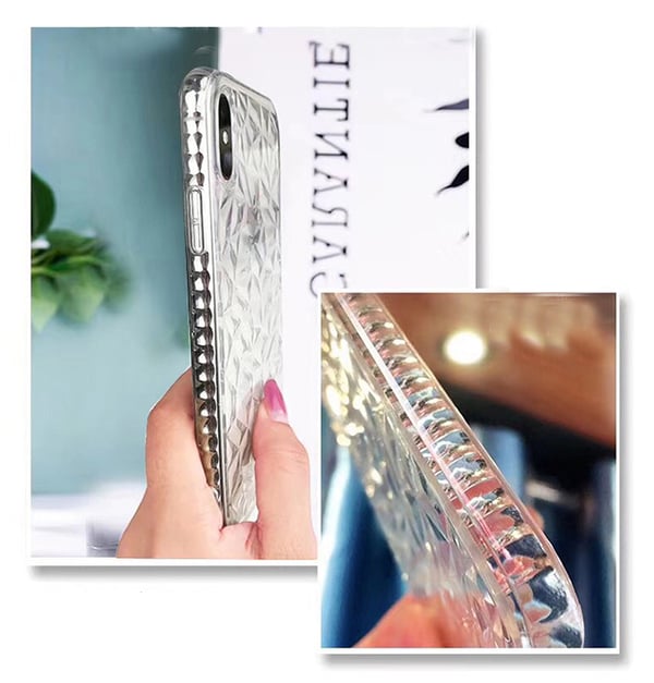Extra tåligt 3D Diamant TPU iPhone 7/8