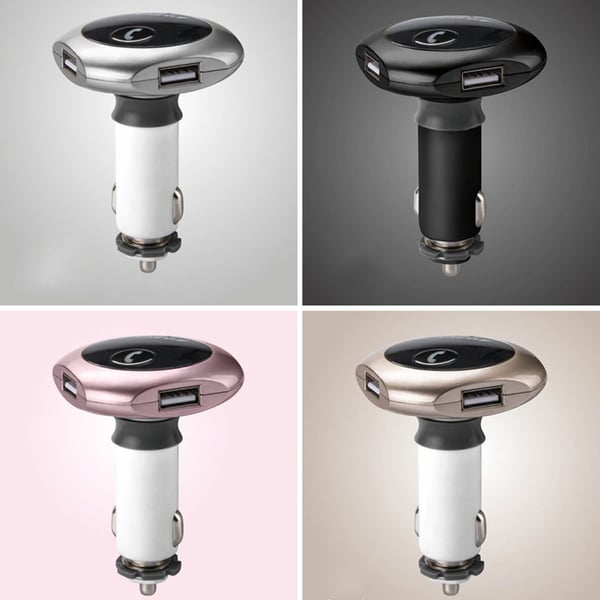 FM-sender med Bluetooth for Bilen - Rosa