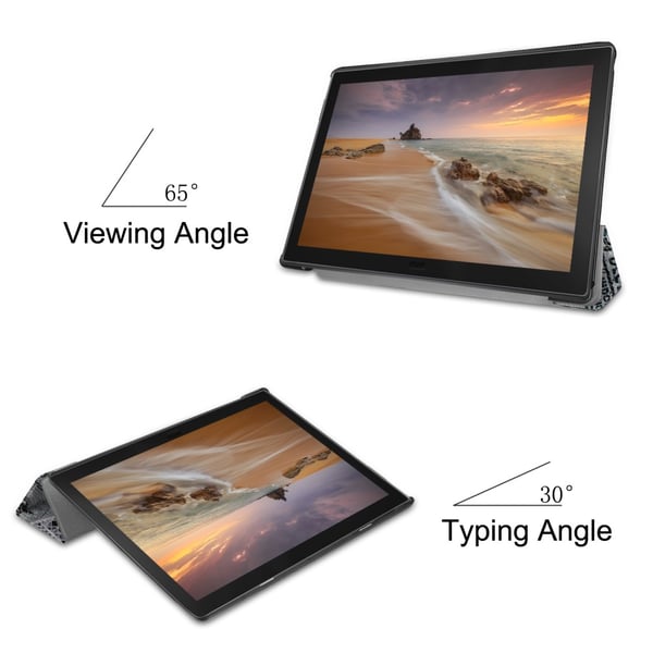 Mønster Tri-fold Stand Cover Lenovo Tab E10 - Eiffeltårnet