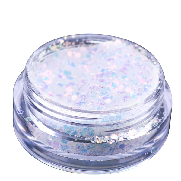 Negl glitter mix - Hvid, Pink, Lilla