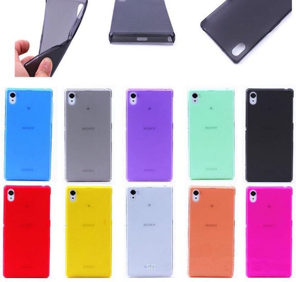 Sony Xperia Z2 Skydd Skal Fodral Case Soft Gel Gul