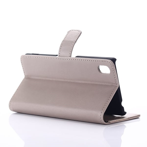 Sony Xperia M4 Aqua Lommebok - cover Beige