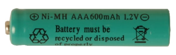 Batteri AAA 1,2V Ni-mh 600 mAh Genopladeligt