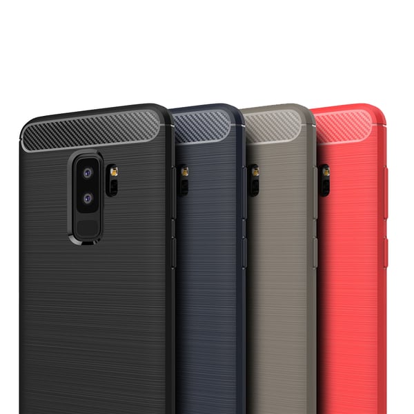 SKALO Samsung S9 Plus Armor Carbon Stöttåligt TPU-skal
