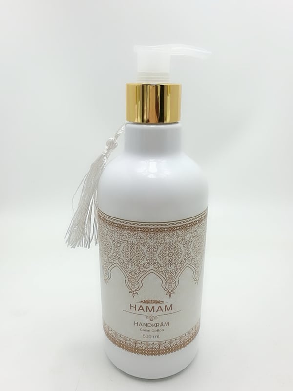 Käsivoide pumppupullolla Clean Cotton 500 ml