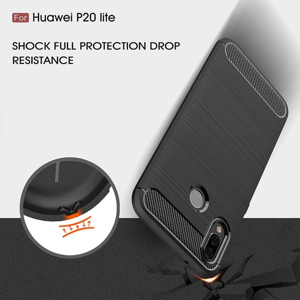 Stöttåligt Armor Carbon TPU-skal Huawei P20 Lite