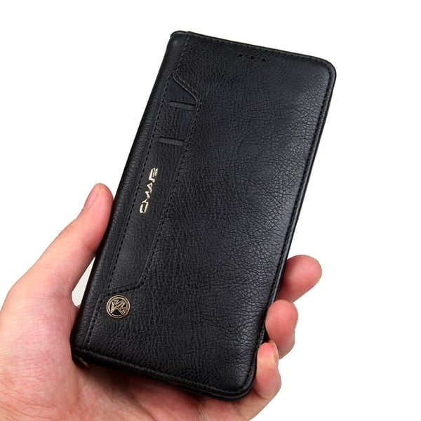 CMAI2 Litchi Lommebok - cover til Samsung Galaxy S8 Plus - Sort