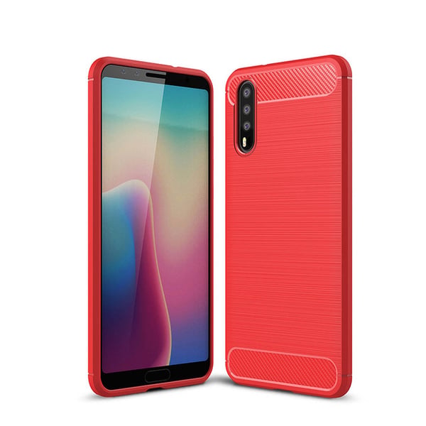 SKALO Huawei P20 Armor Carbon Stødsikker TPU-cover