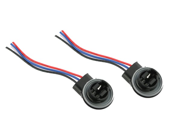 T25 3157 P27/7W PY27/7W xenon/LED/halogen kontakter/sockel, 2-pack