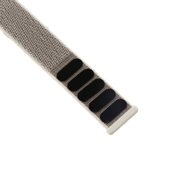 Til Apple Watch 42mm Nylon Loop med velcro Pearl