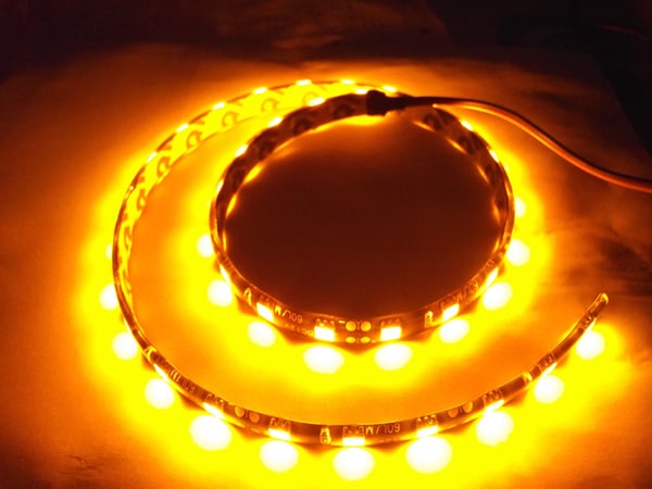 Led slinga 2-pack 30cm Gul-Orange ledstripe ledslinga styling
