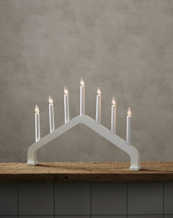 Ljusstake Rakel 5L Vit