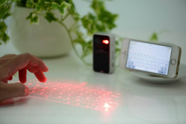 Trådløst Lasertastatur - Svart