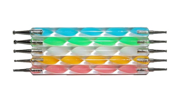 5 prikkeverktøy penner nail manikyr nailart manikyr