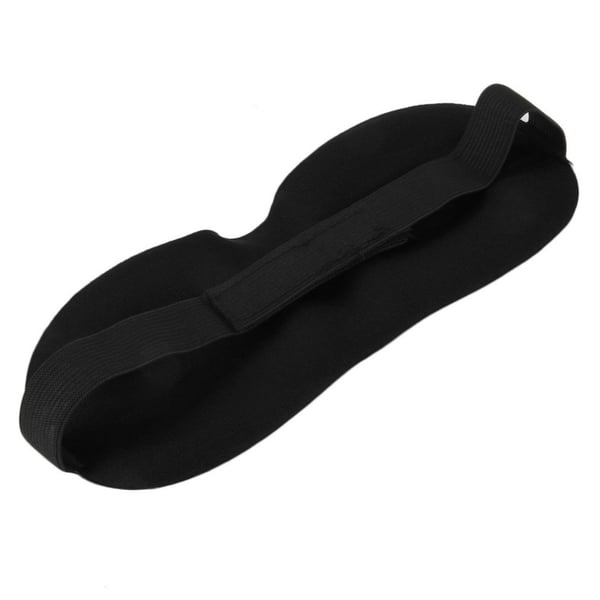 3D Sovemaske / øjenmaske / bind for øjnene - Sort