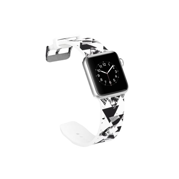 Silikon klokkerem til Apple Watch 4 44mm, 3/2/1 42mm - trekant