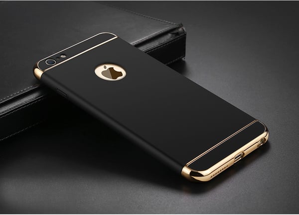 Design skal 3 i 1 guldkant till iPhone 6/6S PLUS