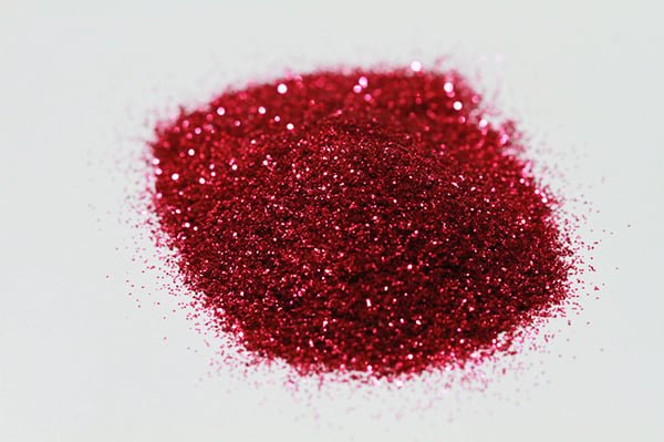 Negleglitter - Finkornet - Babyrosa - 8ml - Glitter
