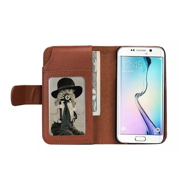 Iphone X 6 Slot Lommebok - deksel Brun