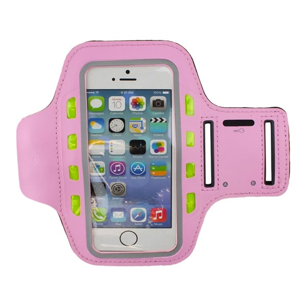 LED Sportsarmbånd for smarttelefon - Rosa