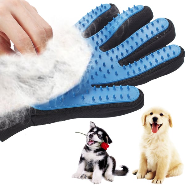 Børstehandske - Hund/Kat - Højre hånd - Silikonebørste