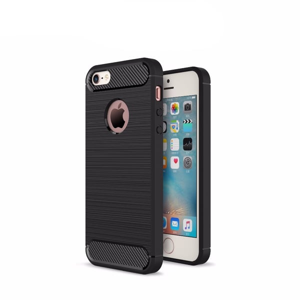 SKALO iPhone 5/5S/SE(1:a gen) Armor Carbon Stöttåligt TPU-skal