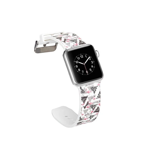 Silikon klokkerem til Apple Watch 4 40mm, 3/2/1 38mm - Flamingo