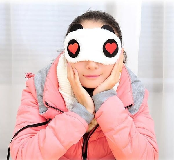 Kær Panda, Fluffy sovemaske til rejser og afslapning