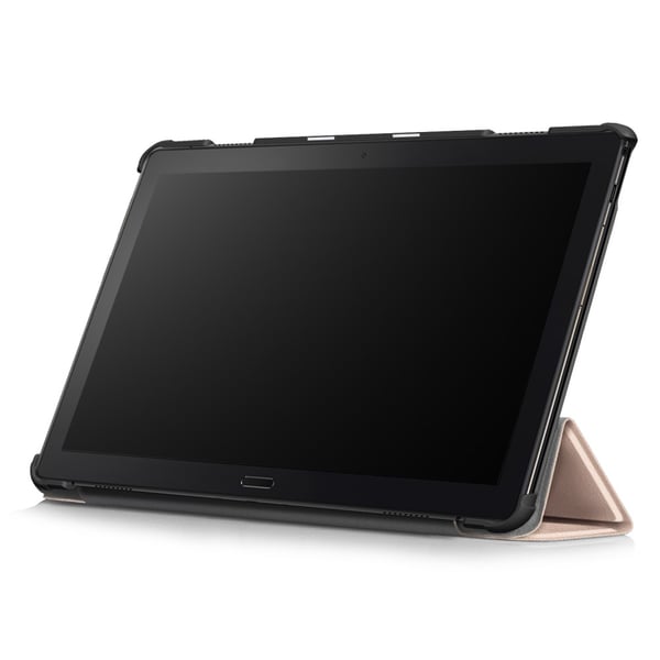 Tri - fold Deksel til Lenovo Tab P10 - Gull