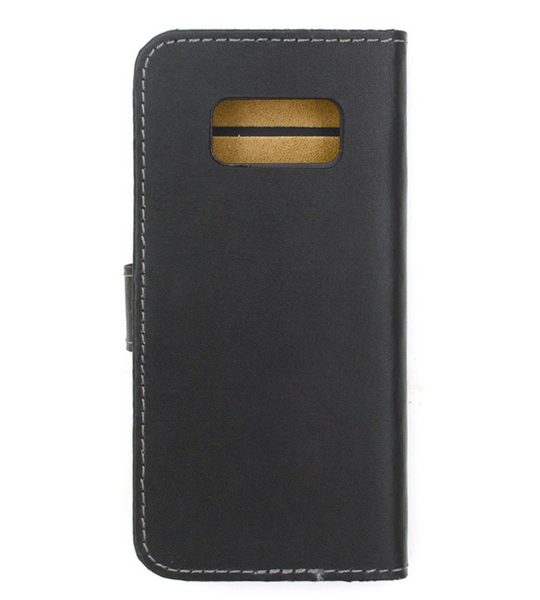 SKALO Samsung S8 Plånboksfodral Äkta Skinn
