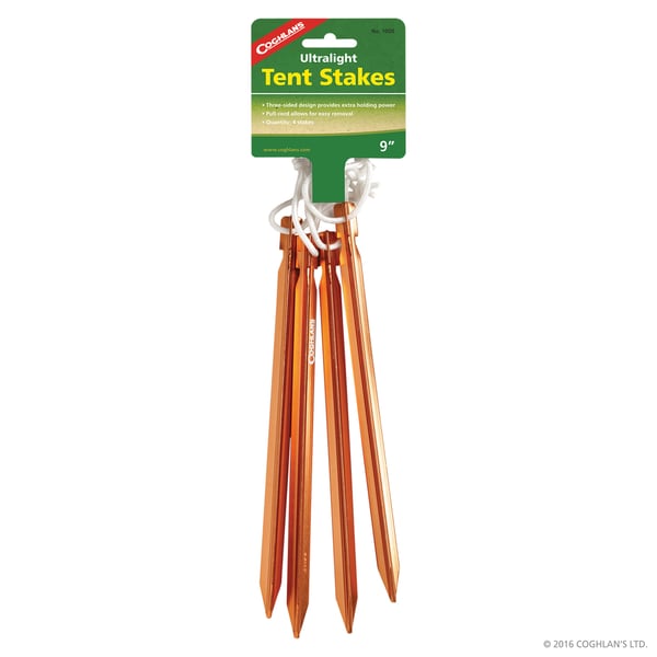 tältpinnar aluminium, COGHLANS ULTRALIGHT TENT STAKES, CG1000
