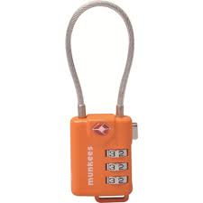 kombinatinslås MUNKEES TAS CABLE COMBINATION LOCK