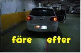 VW Golf 4 5 Passat B6 Polo 9N Lupo Led skyltbelysning 2-pack