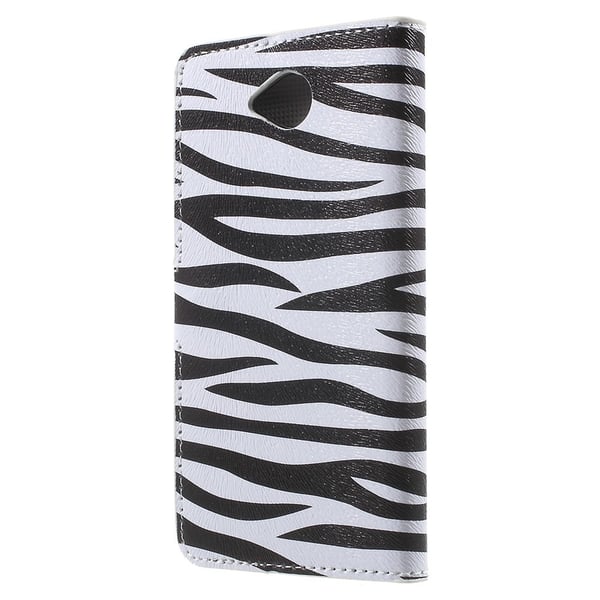 Microsoft Lumia 650 Lommebok - cover - Zebra