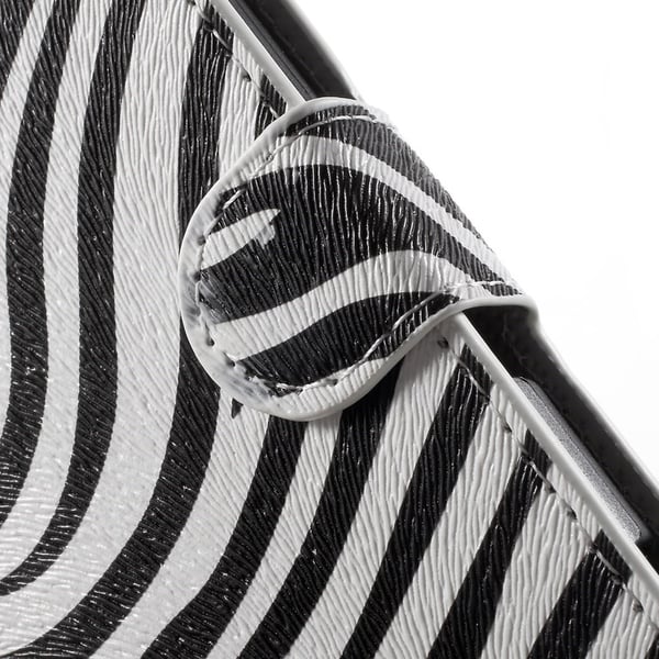 Sony Xperia Z3+ E6553 Zebra Stripe Lompakkokotelo
