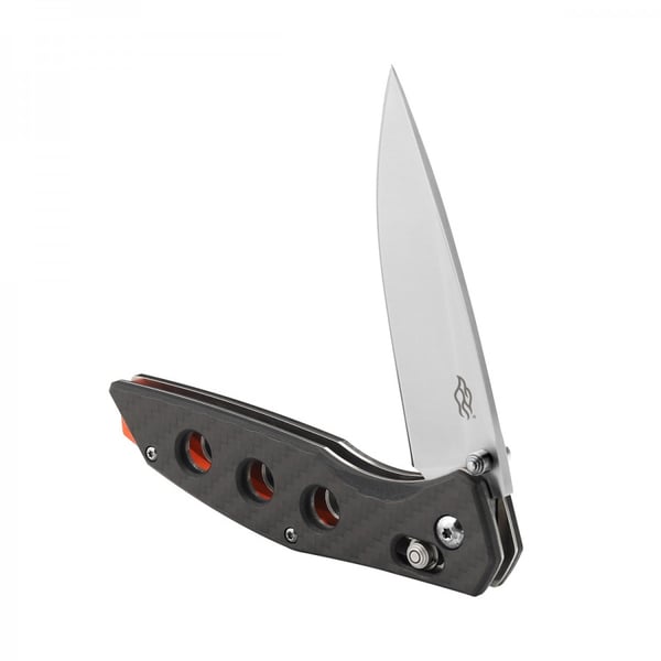 Ganzo FB7621 taittoveitsi 440C-terästä hiilikuitukahvalla ja G-Lock-lukolla – 89 mm 440C drop point -terä, musta hiilikuitukahva