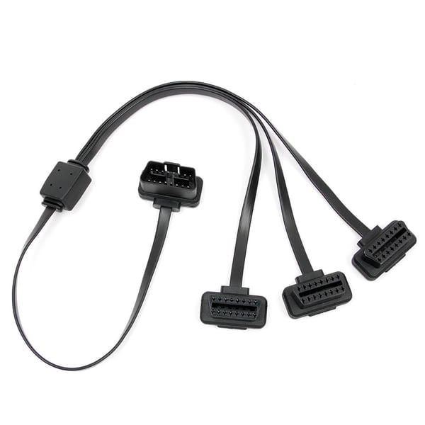 1x3 OBD2 OBDII Splitter forlængerkabel 1x han 3x hun