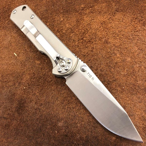 Luksuriøs SanRenMu LAND 7010 Titanium foldekniv