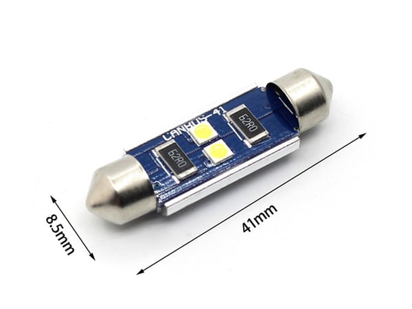 Canbus C5W 41mm 42mm diodilamppu Led 3030SMD 6000K 2 kpl pakkaus festoon