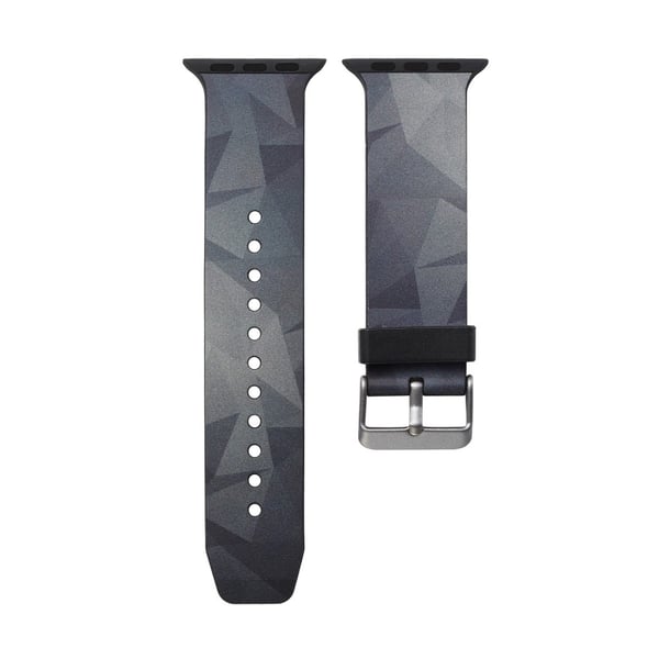 Silikon klokkerem til Apple Watch 4 40mm, 3/2/1 38mm - grå trekant