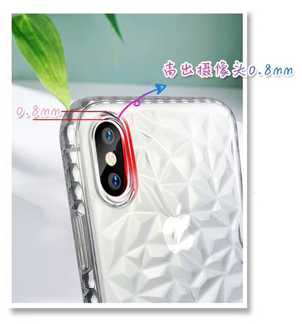 Extra tåligt 3D Diamant TPU iPhone 7/8